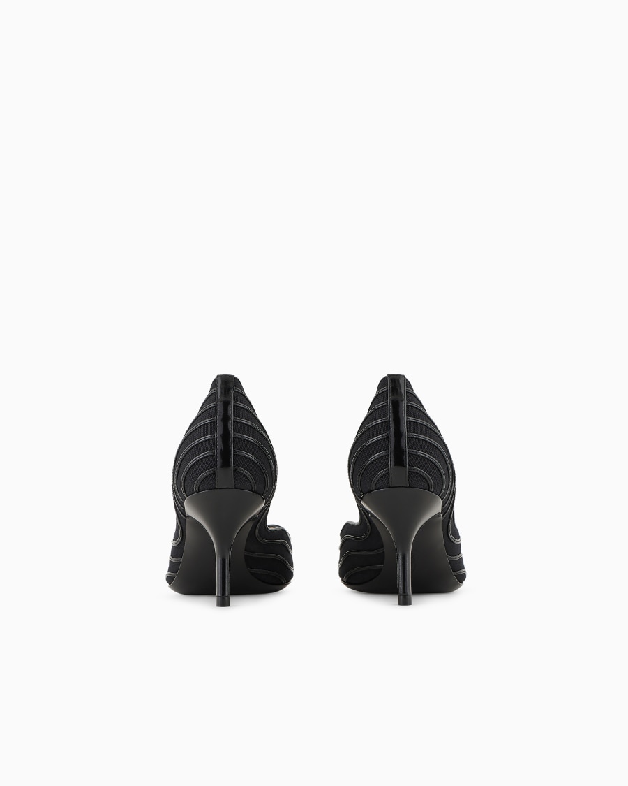 The world of armani DÉCOLLETÉ IN CANVAS E PELLE Shopping Online