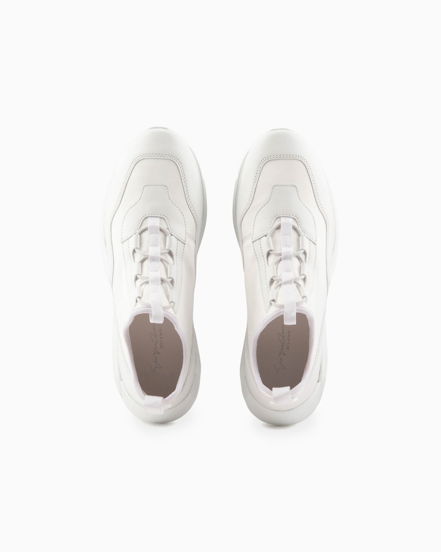The world of armani SNEAKERS IN TESSUTO TECNICO E PELLE Prezzo Ridotto