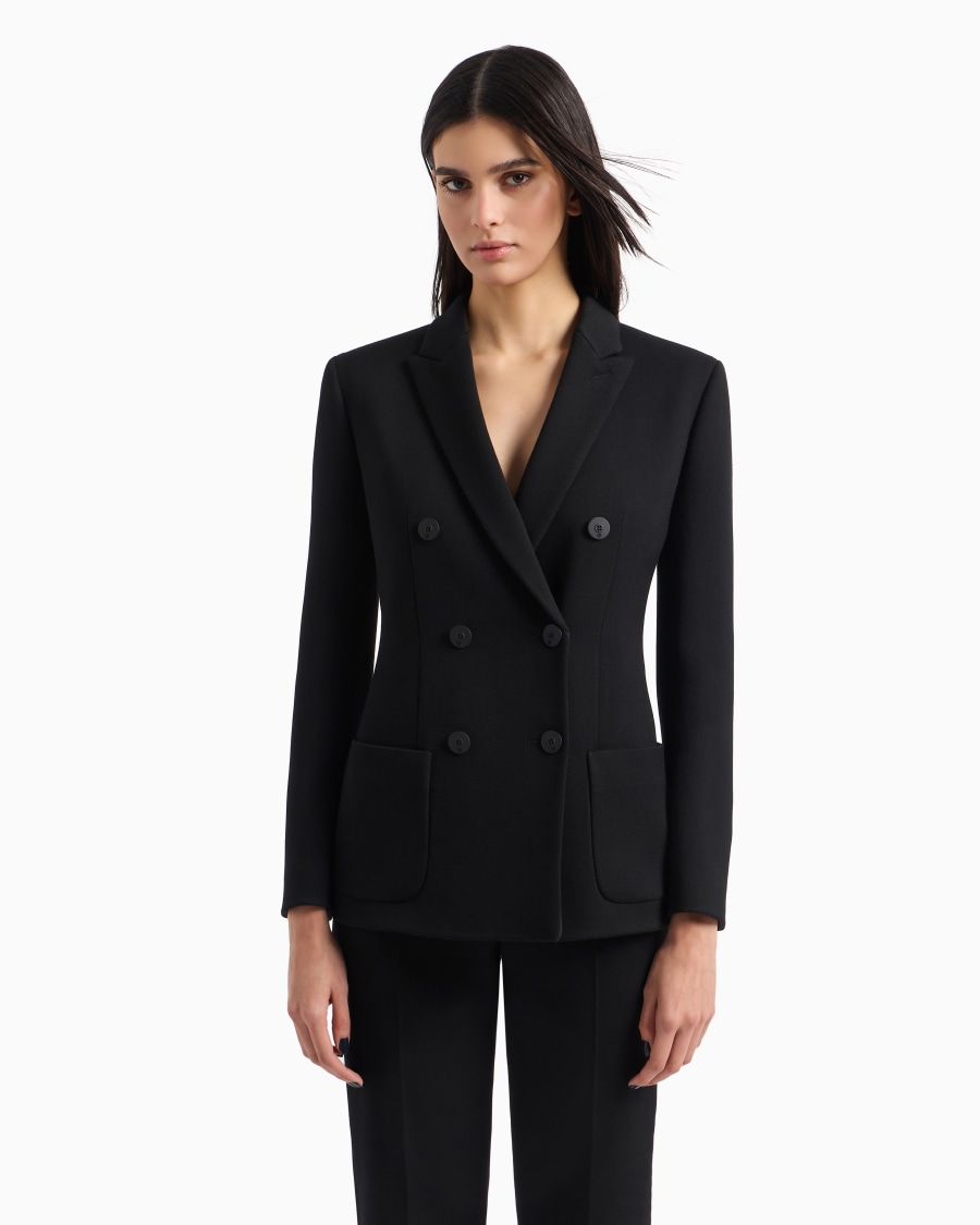 The world of armani GIACCA DOPPIOPETTO IN LANA DOUBLE STRETCH Online