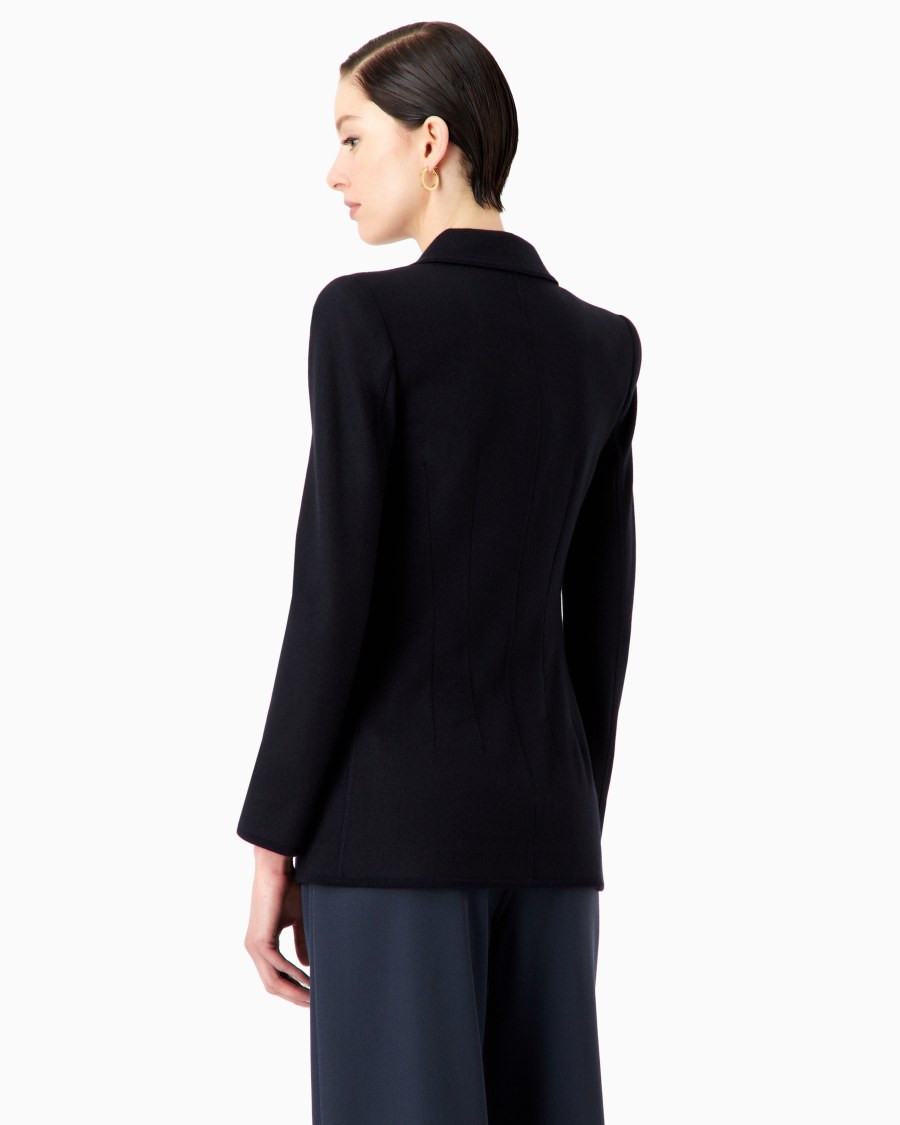 The world of armani GIACCA IN JERSEY DI PURO CASHMERE Offerta per la Festa della Mamma