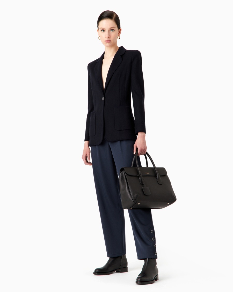 The world of armani GIACCA IN JERSEY DI PURO CASHMERE Offerta per la Festa della Mamma