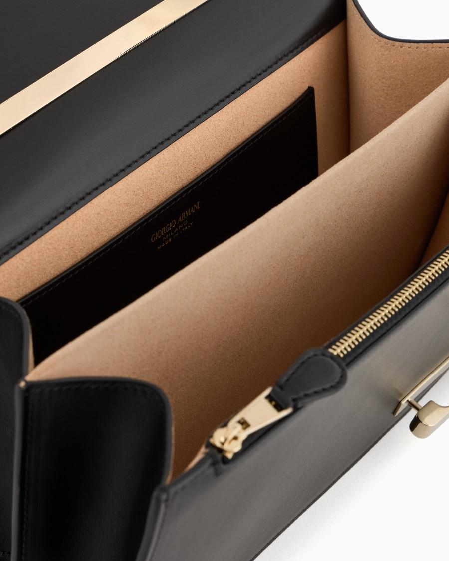 The world of armani BORSA A MANO MEDIA IN PELLE CON TRACOLLA Offerta San Valentino