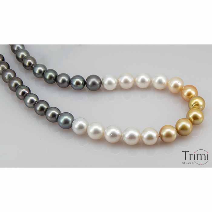 Trimi Gioielli Collana con perle dei mari del sud Moda