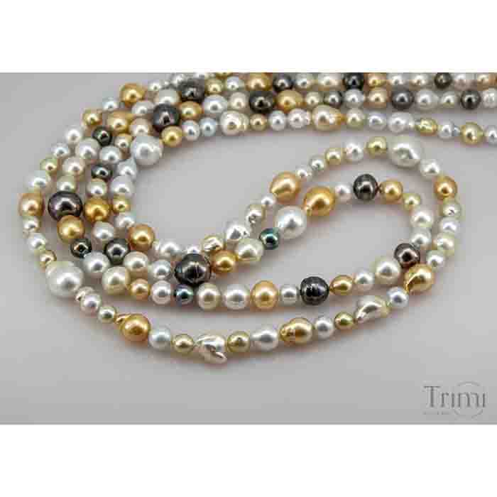 Trimi Gioielli Collana con perle Australiane Sconto