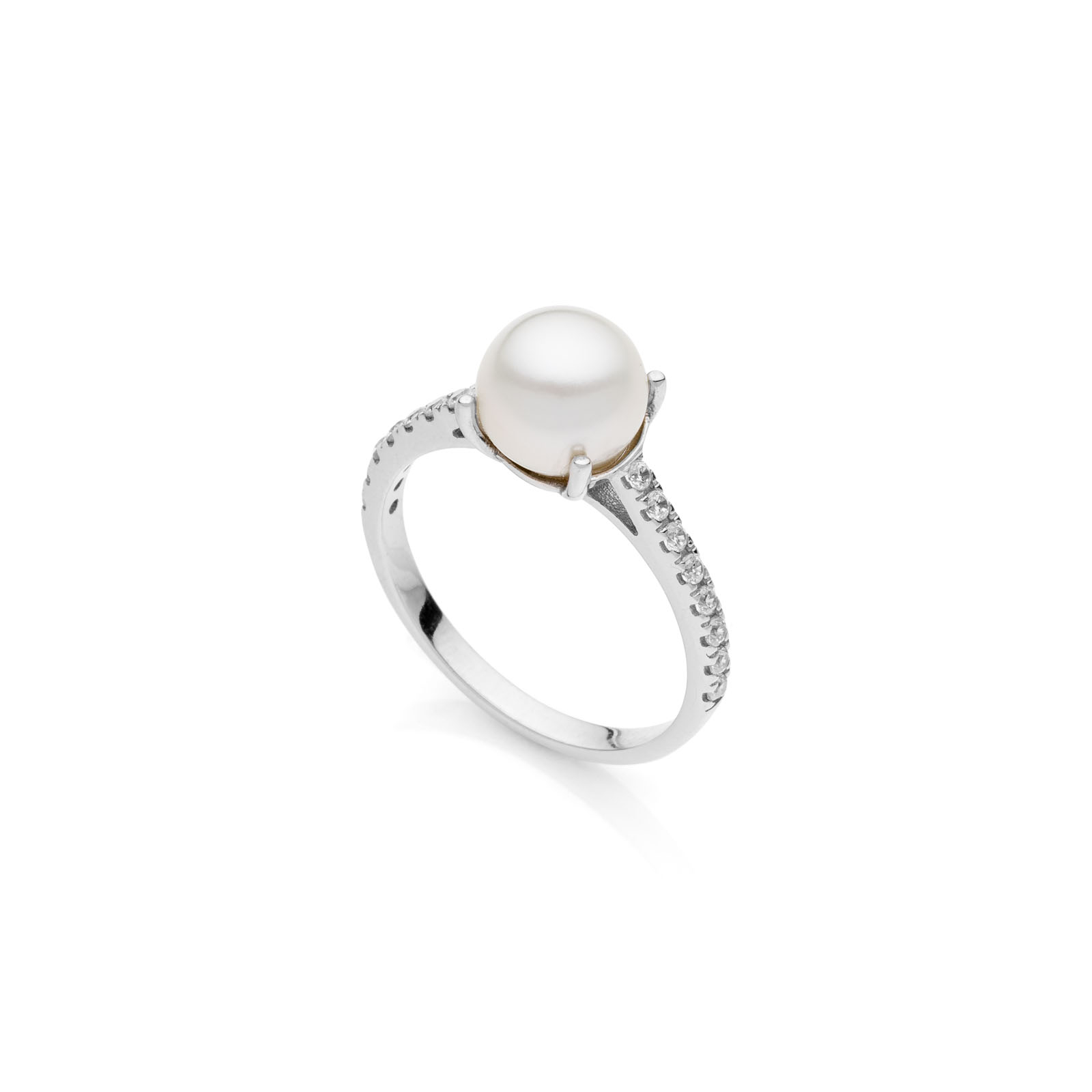 Unoaerre Anello in argento con perla | UNOAERRE Gioielli
