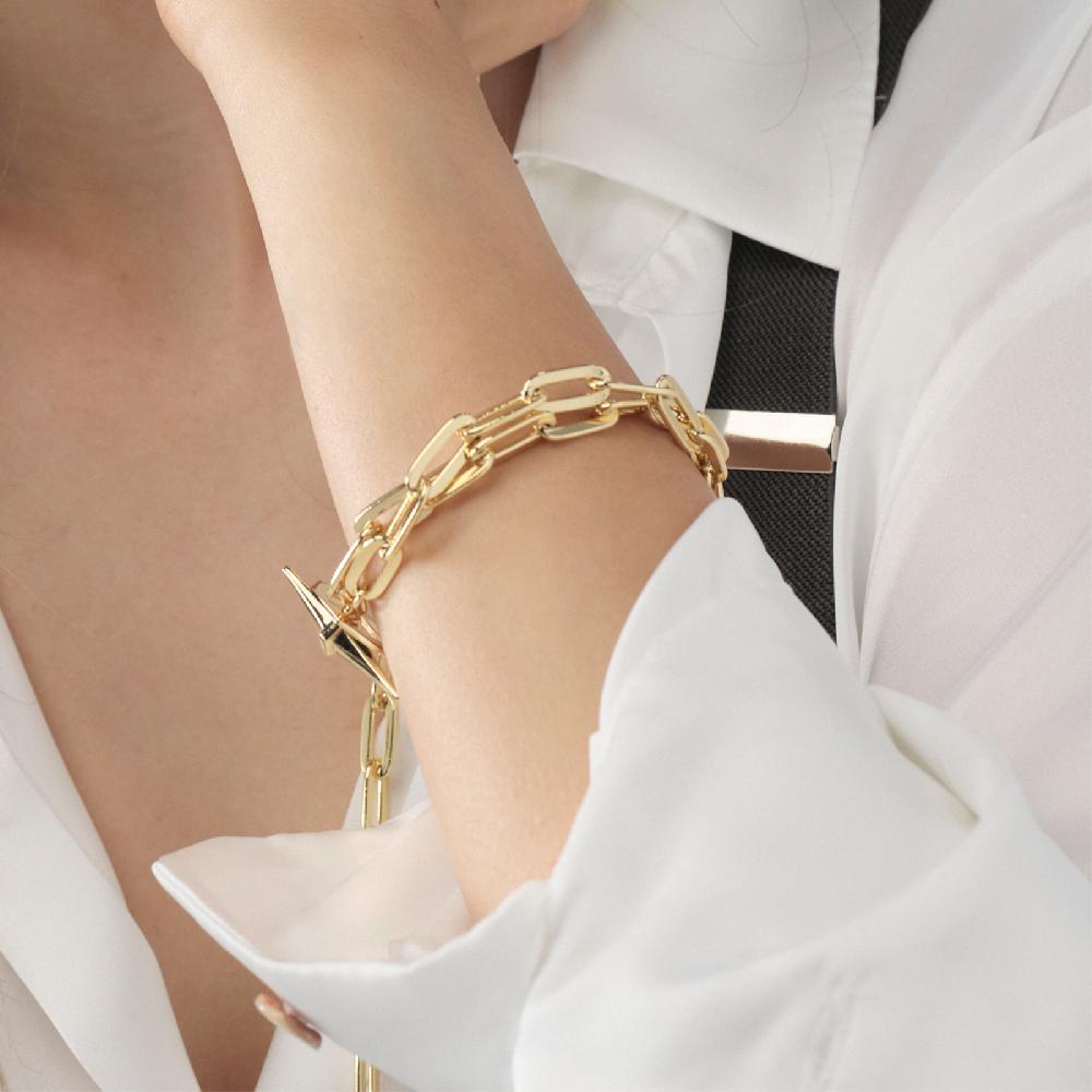 Unoaerre Bracciale dorato con catena | UNOAERRE Gioielli Sottocosto