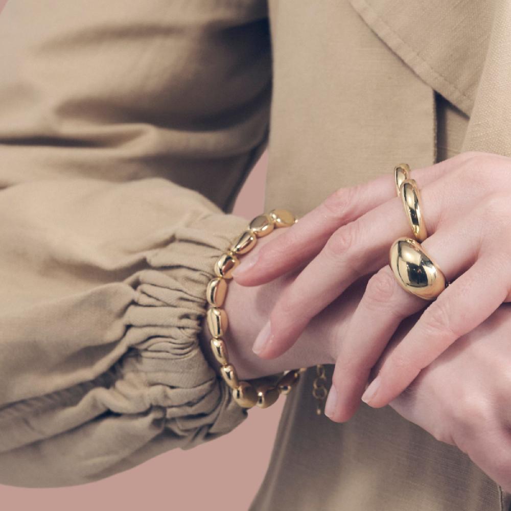 Unoaerre Bracciale in argento dorato | UNOAERRE Gioielli Novità