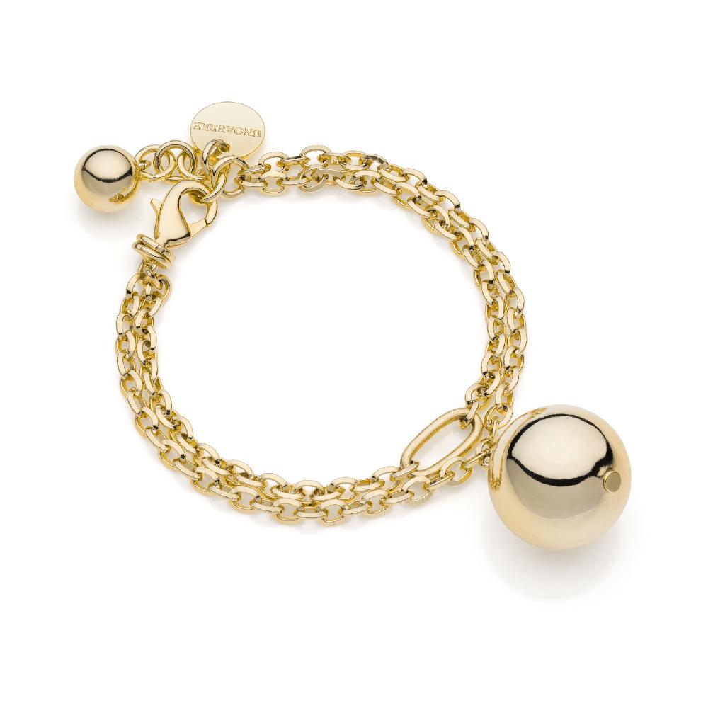 Unoaerre Bracciale dorato con ciondolo | UNOAERRE Gioielli