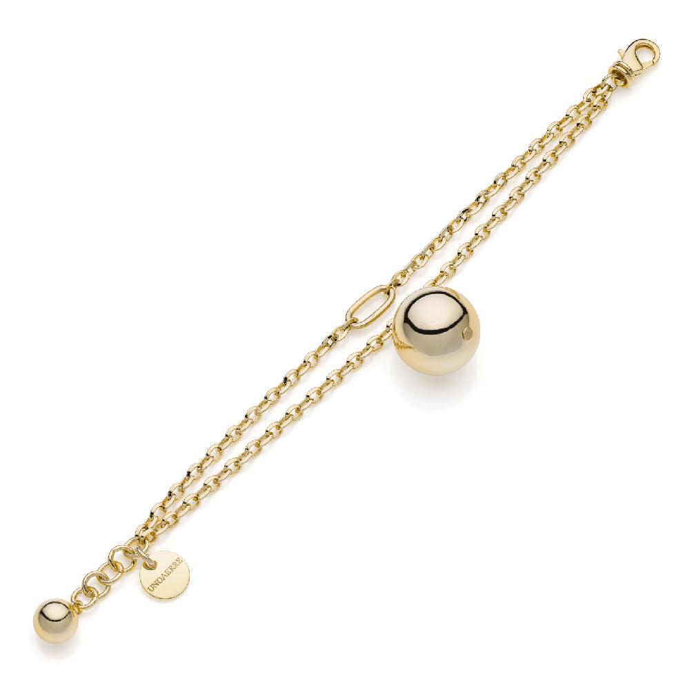 Unoaerre Bracciale dorato con ciondolo | UNOAERRE Gioielli Presa