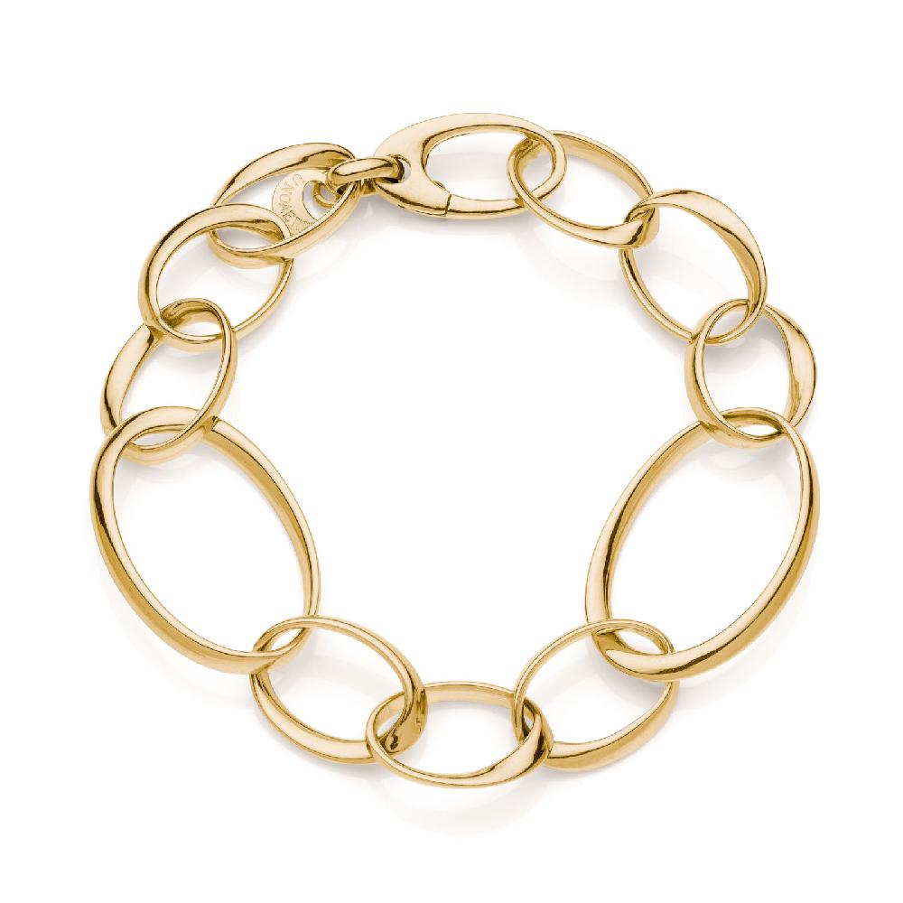 Unoaerre Bracciale donna catena in argento dorato | UNOAERRE Gioielli