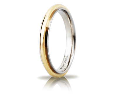 Unoaerre fede in oro bicolore 050afc281000001075007 | UNOAERRE Gioielli
