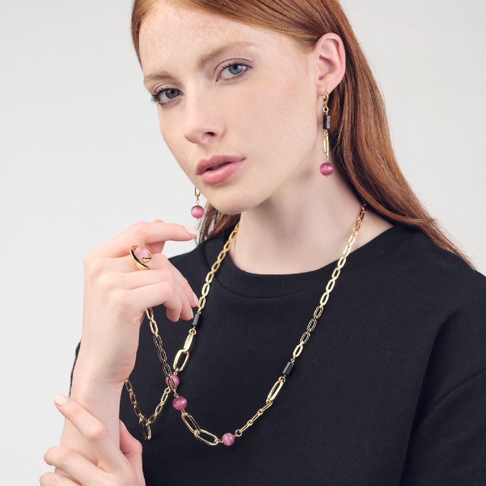 Unoaerre Orecchini pietre rosa | UNOAERRE Gioielli Convenienza