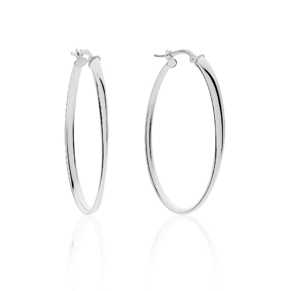 Unoaerre Orecchini in argento a cerchio | UNOAERRE Gioielli In Vendita