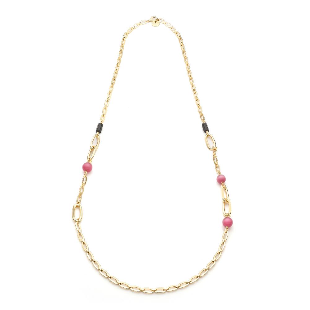 Unoaerre Collana lunga pietre rosa | UNOAERRE Gioielli Negozi Online