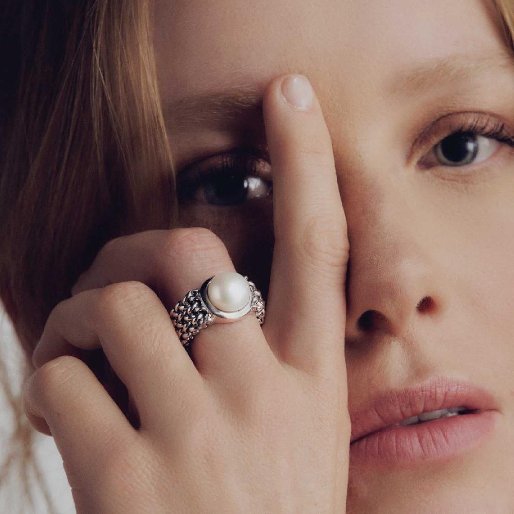 Unoaerre Anello donna in argento con perla naturale | UNOAERRE Gioielli Negozio