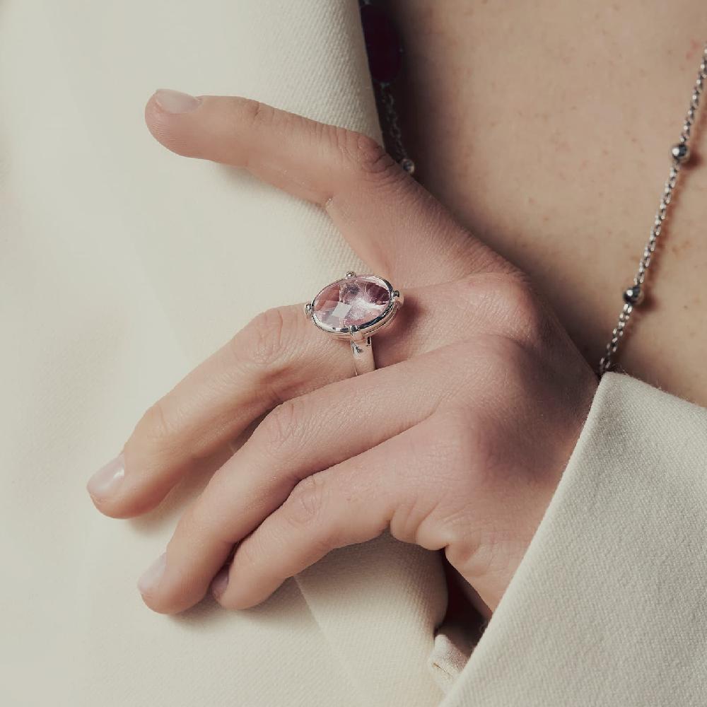 Unoaerre Anello con pietra rosa | UNOAERRE Gioielli Shopping Online