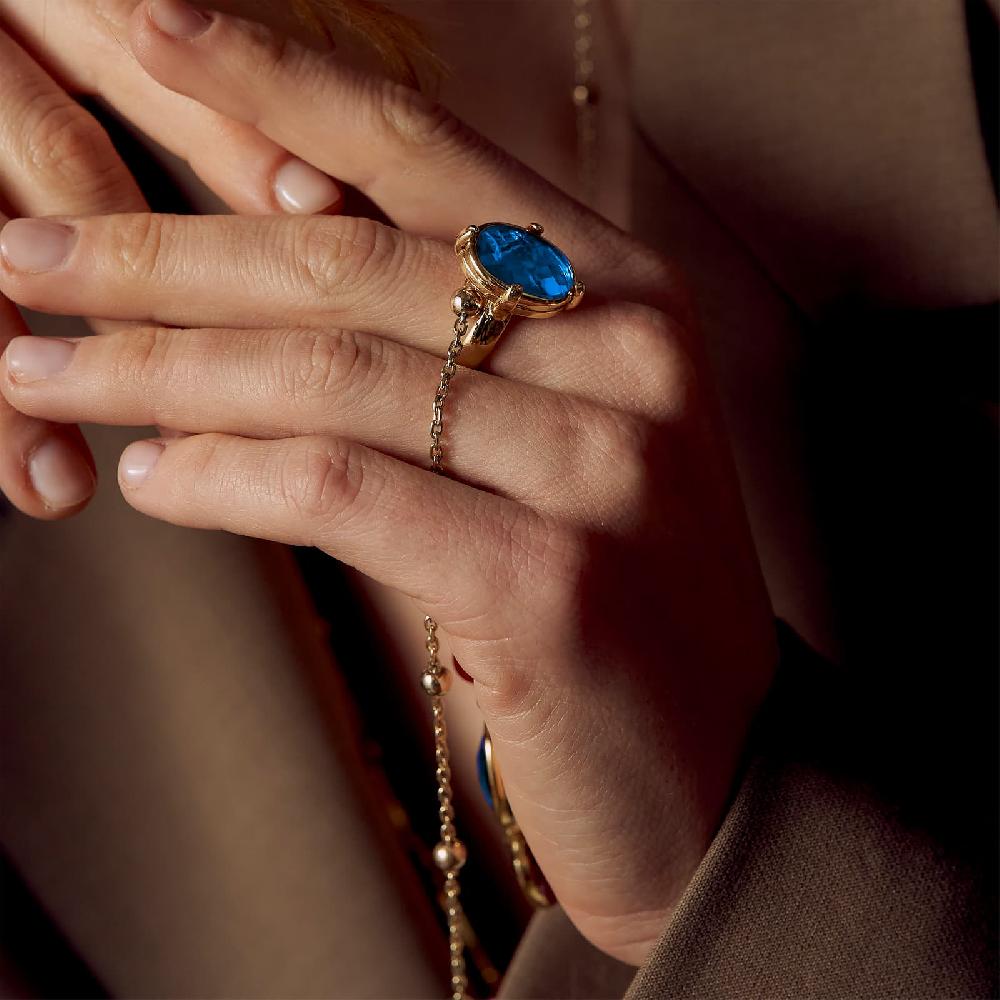 Unoaerre Anello con pietra blu | UNOAERRE Gioielli Qualità Garantita