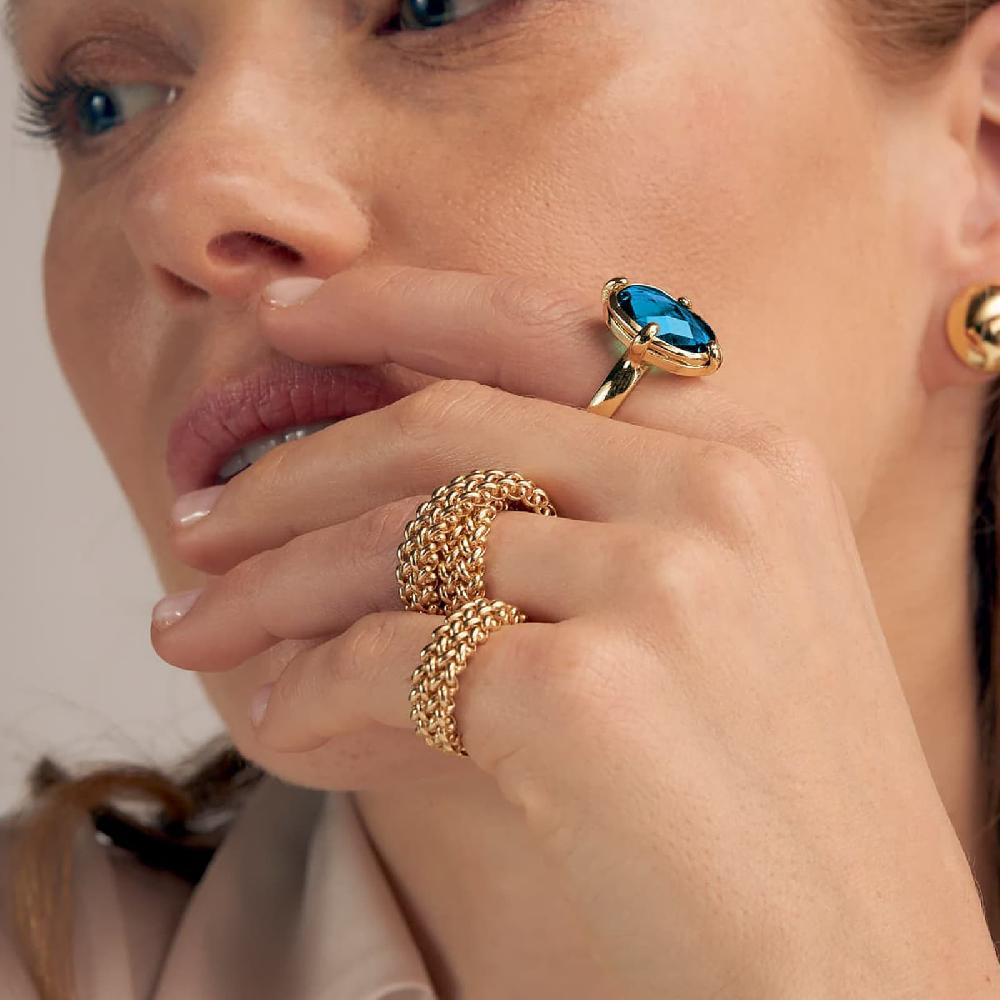Unoaerre Anello con pietra blu | UNOAERRE Gioielli Qualità Garantita
