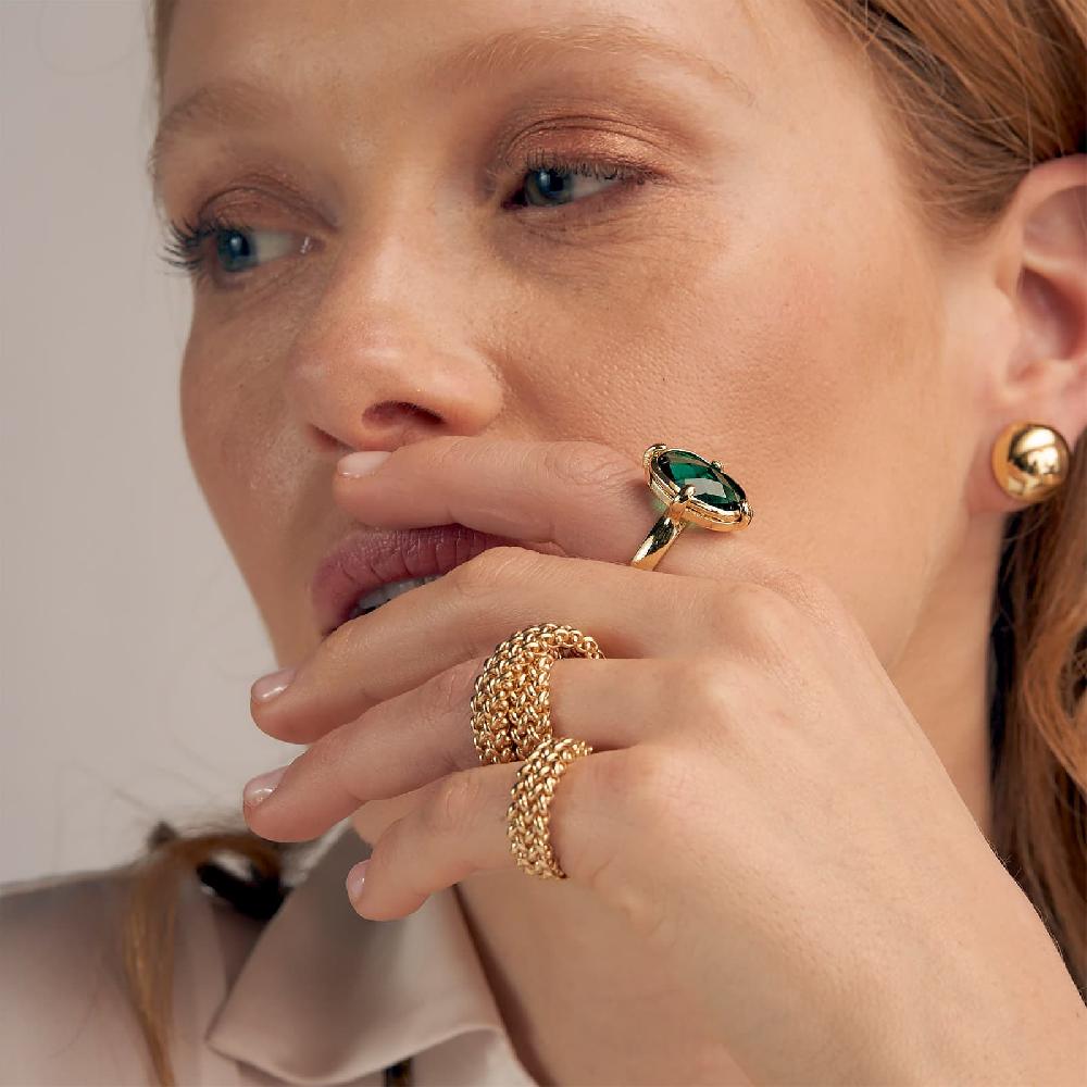 Unoaerre Anello con pietra verde | UNOAERRE Gioielli Presa