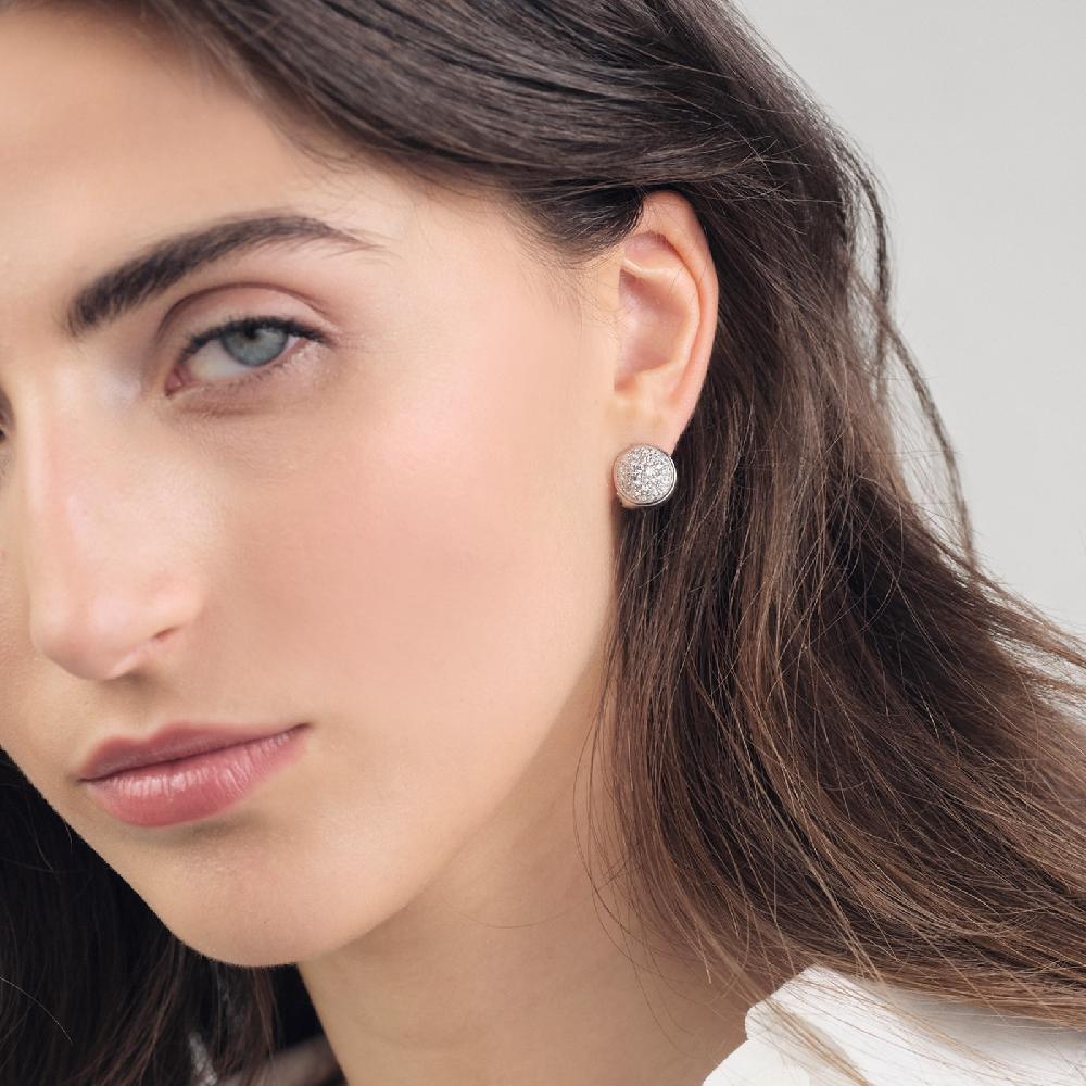 Unoaerre Orecchini in argento con zirconi | UNOAERRE Gioielli Fino Al -60%