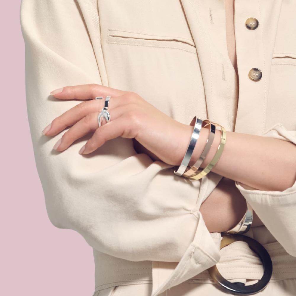 Unoaerre Bracciale bangle dorato rosa | UNOAERRE Gioielli Convenienza