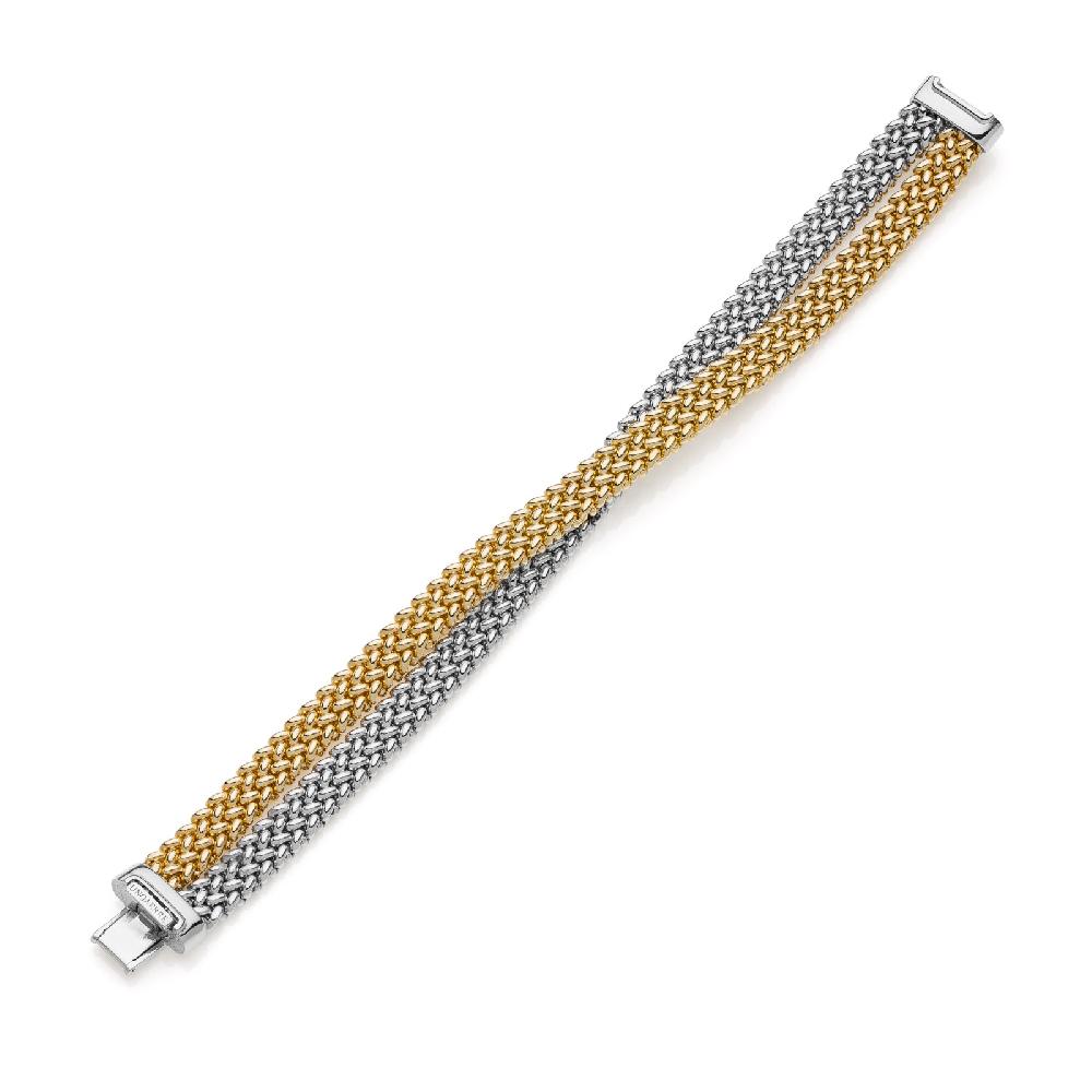 Unoaerre Bracciale argento bicolore | UNOAERRE Gioielli Nuova