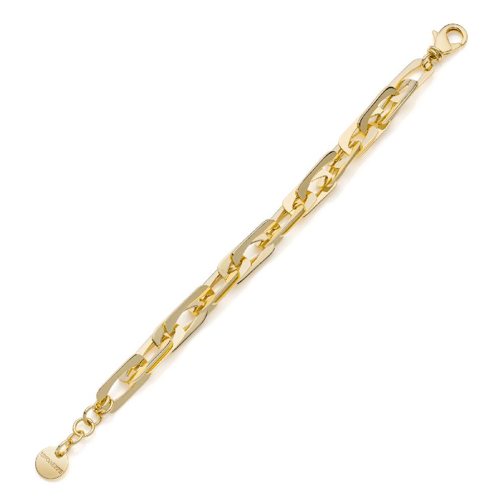 Unoaerre Bracciale dorato catena fantasia | UNOAERRE Gioielli Moda