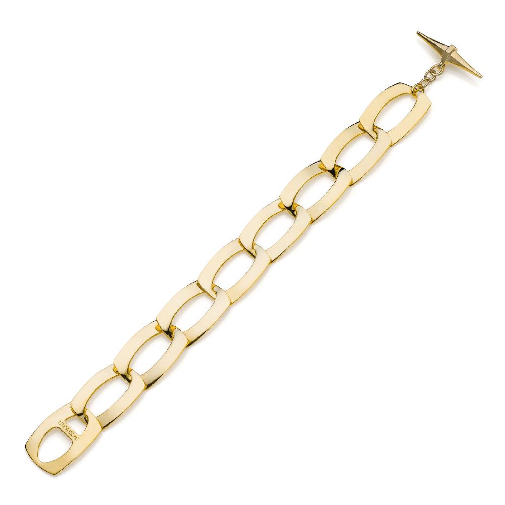 Unoaerre Bracciale catena dorata piatta | UNOAERRE Gioielli 2025