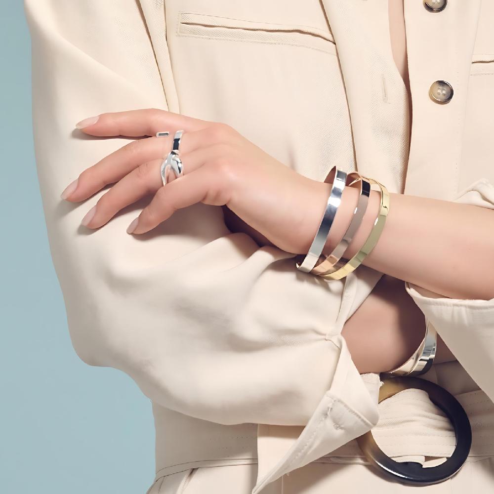 Unoaerre Bracciale bangle argentato | UNOAERRE Gioielli Spedizione Gratuita