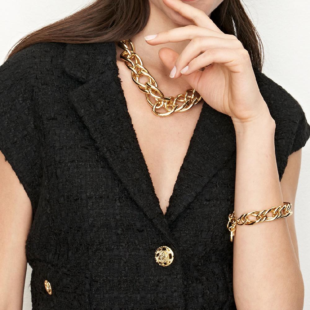 Unoaerre bracciale in bronzo dorato 504575 | UNOAERRE Gioielli Negozi Online