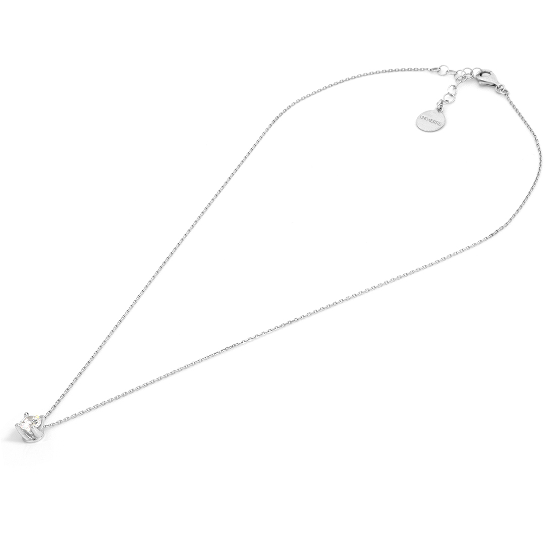 Unoaerre Elegante collana in argento e pietra punto luce | UNOAERRE Gioielli
