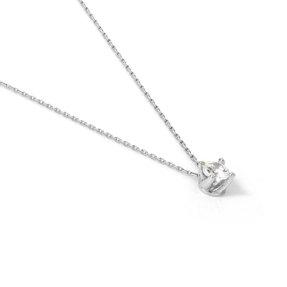 Unoaerre Elegante collana in argento e pietra punto luce | UNOAERRE Gioielli Lightning offer
