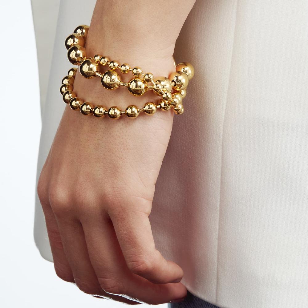 Unoaerre Bracciale in bronzo dorato Sphere | UNOAERRE Gioielli Ultimi tre giorni