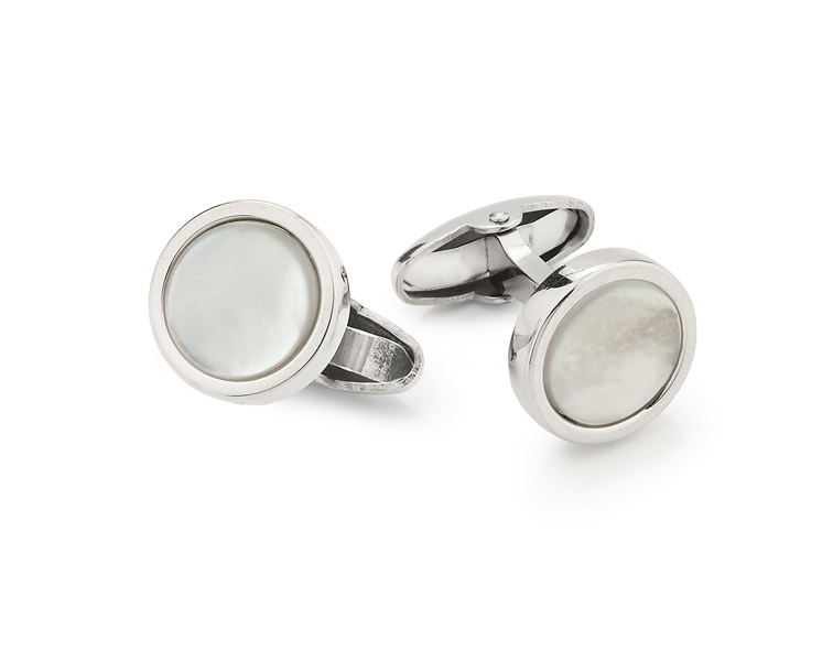 Unoaerre gemelli in argento bianco 463820 | UNOAERRE Gioielli Offerta San Valentino