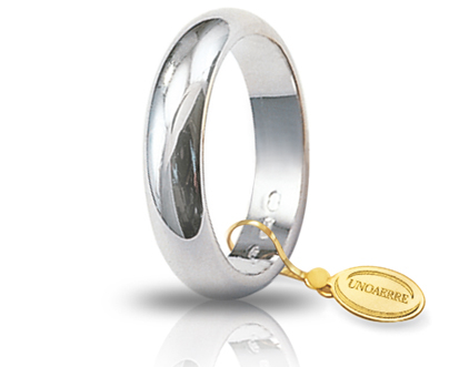 Unoaerre fede in oro bianco 070afn001000001075004 | UNOAERRE Gioielli