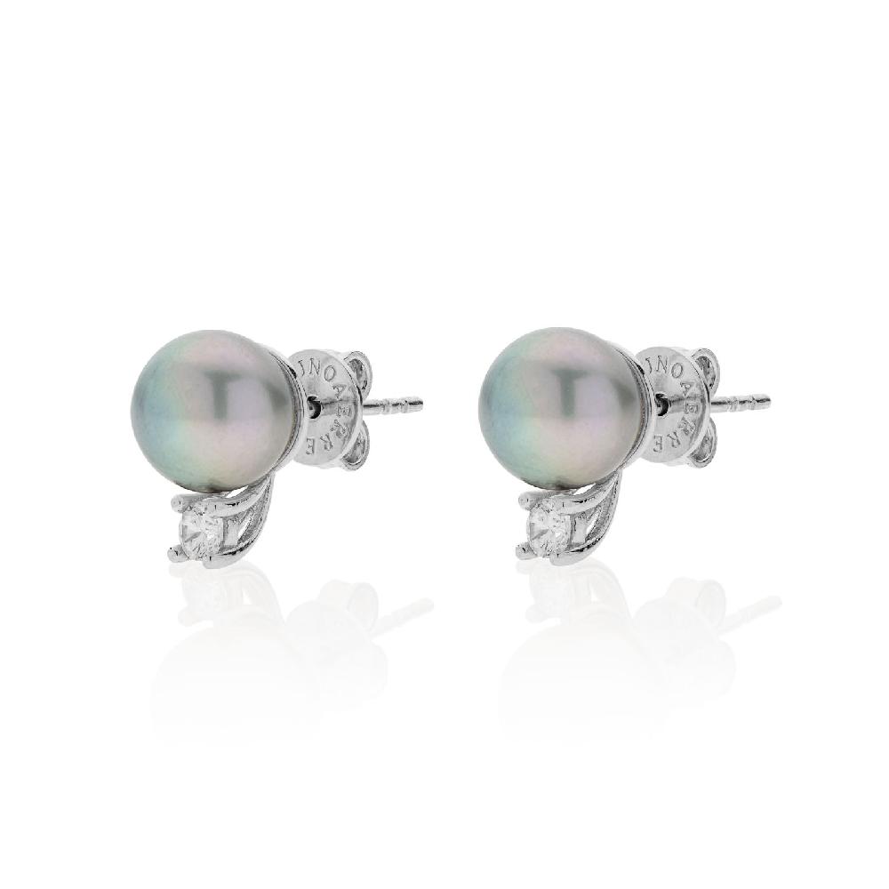 Unoaerre Orecchini in argento con prle nere | UNOAERRE Gioielli In Vendita