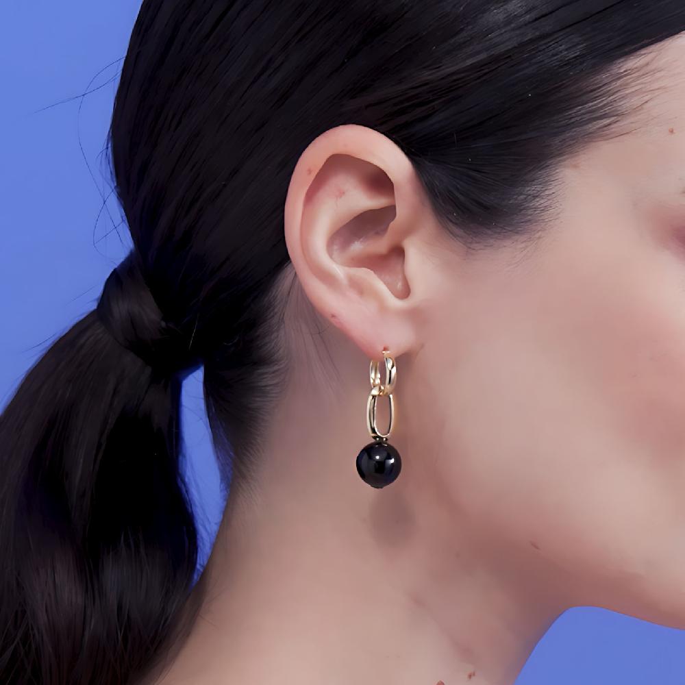 Unoaerre Orecchini con perla nera | UNOAERRE Gioielli Shopping online