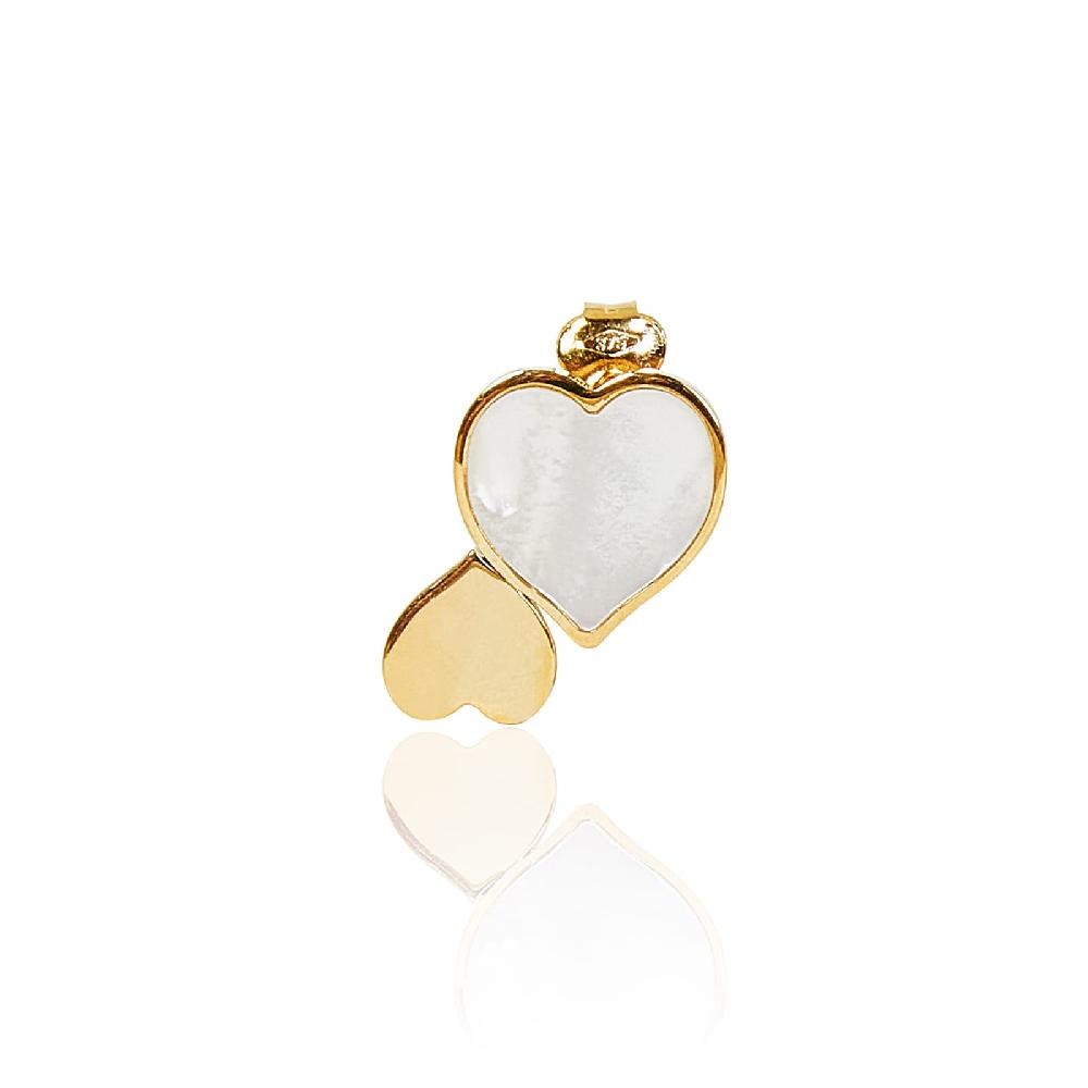 Unoaerre Orecchini in oro con cuori e madreperla | UNOAERRE Gioielli Offerta Anniversario