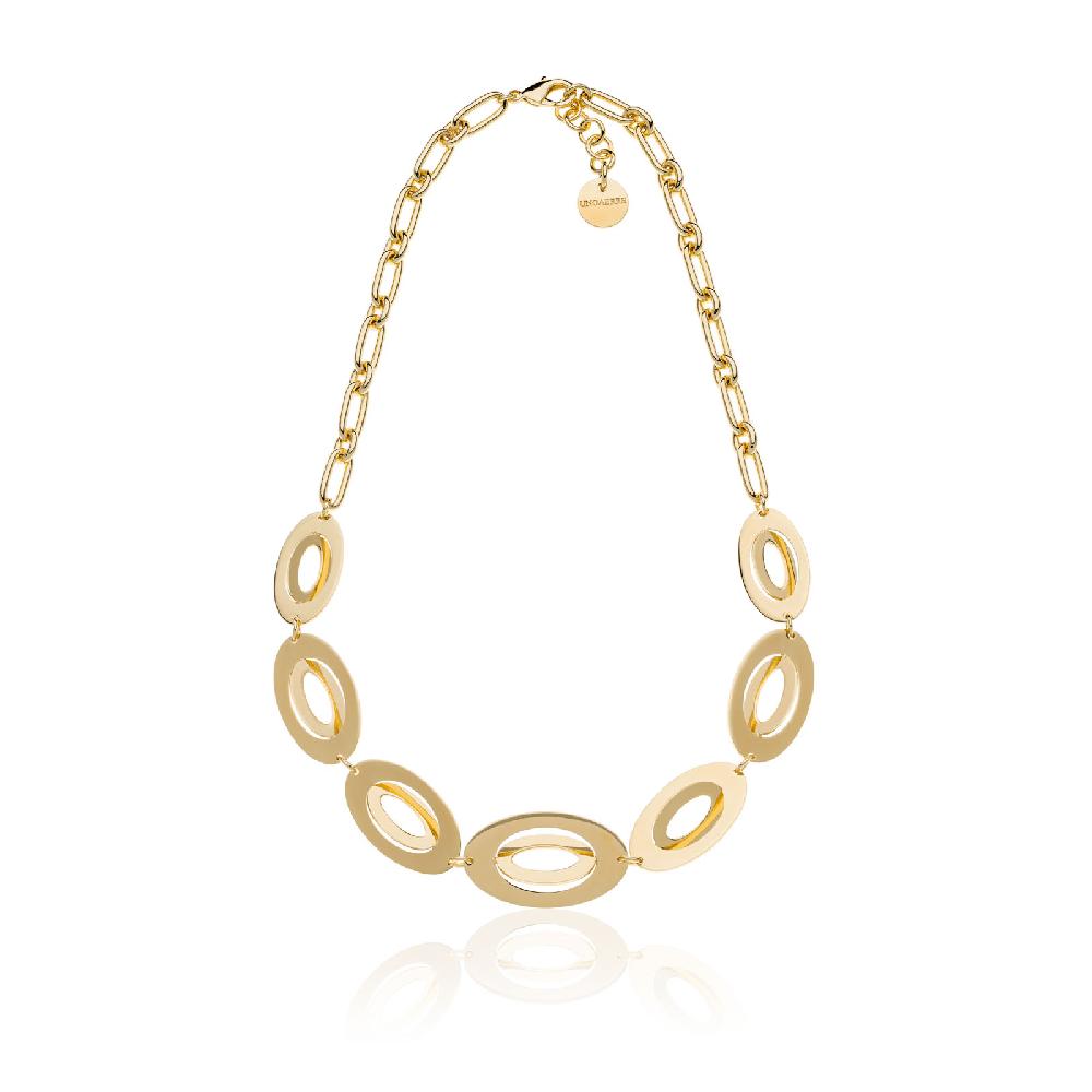 Unoaerre Collana donna catena ovale dorata | UNOAERRE Gioielli