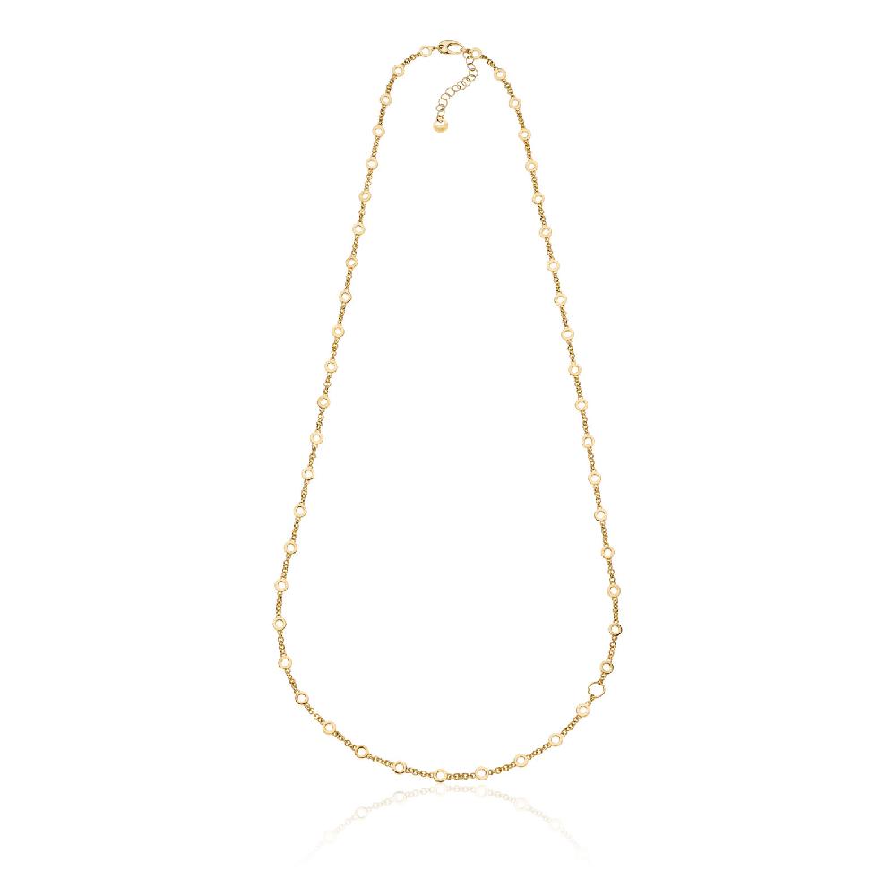 Unoaerre Collana in argento dorata | UNOAERRE Gioielli Prezzo di fabbrica