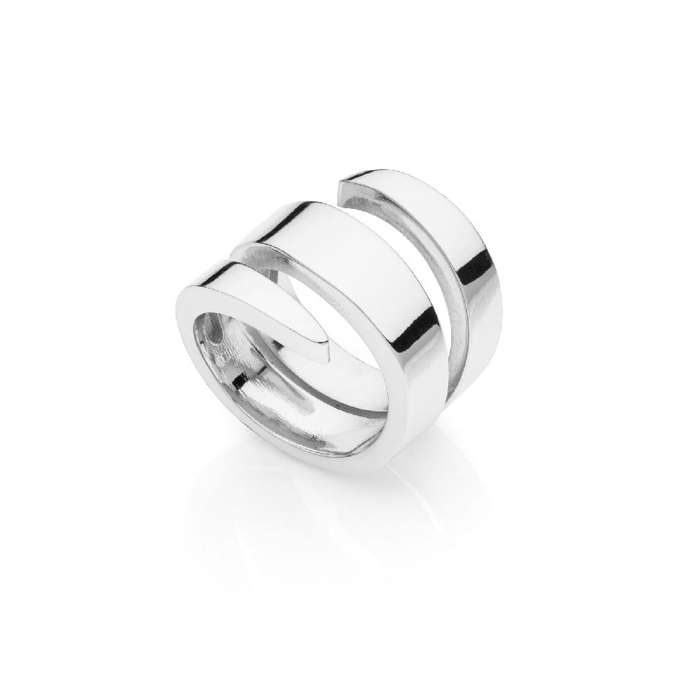 Unoaerre Anello argentato a spirale | UNOAERRE Gioielli