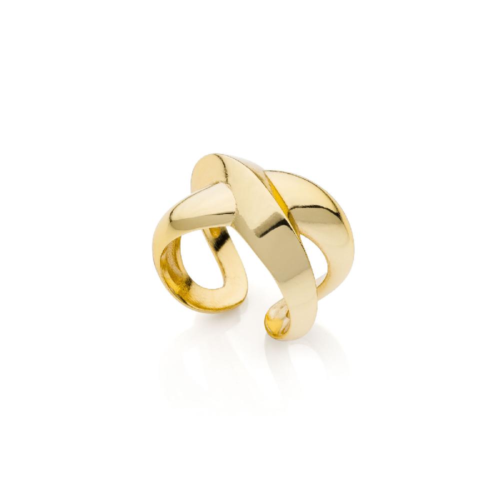 Unoaerre Maxi anello donna dorato | UNOAERRE Gioielli