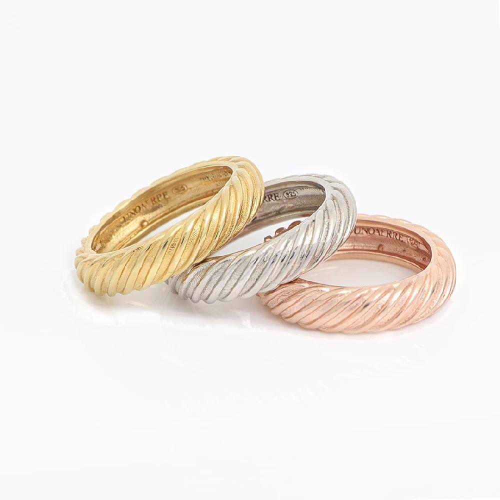 Unoaerre Fedina in argento placcato oro rosa | UNOAERRE Gioielli Cyber Monday