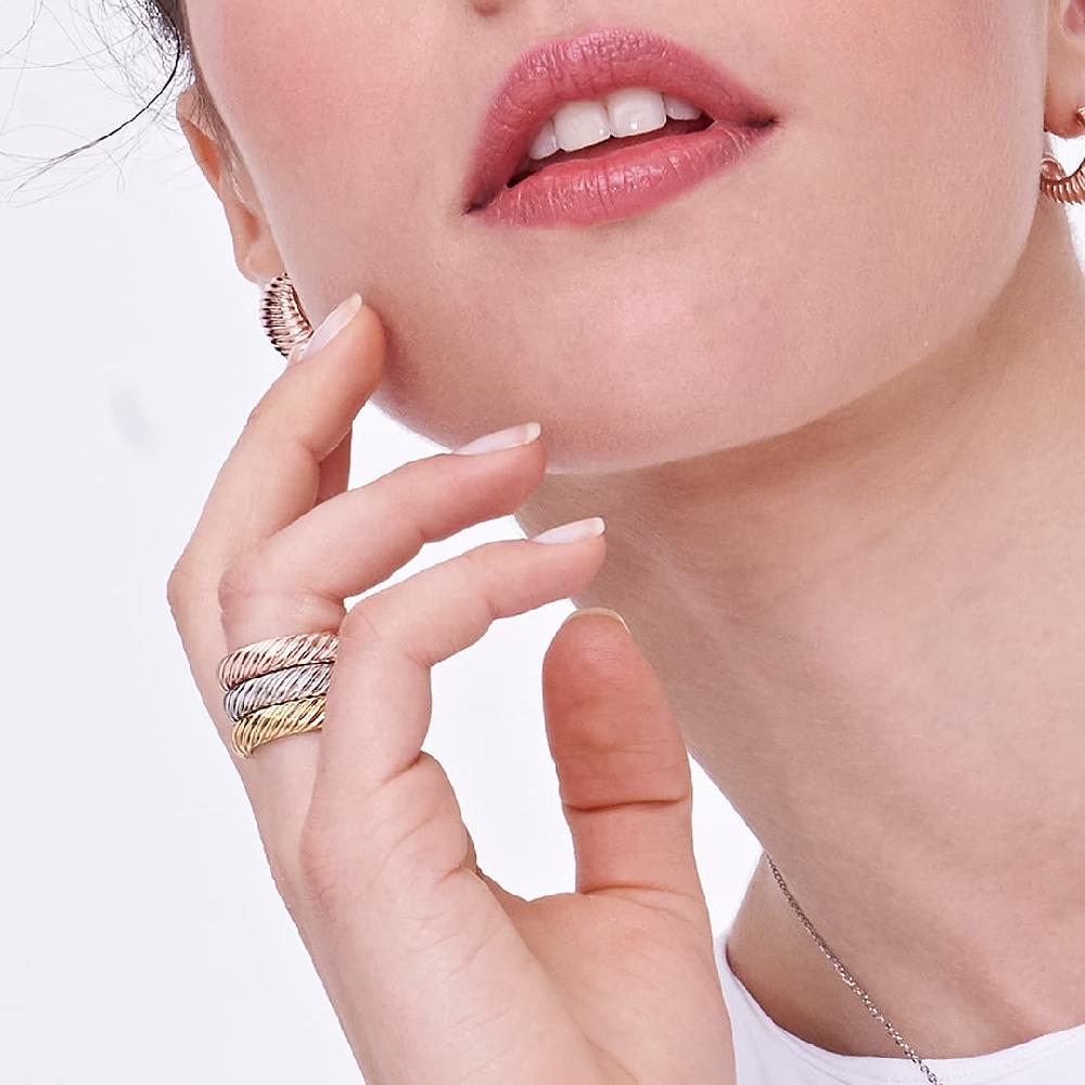 Unoaerre Fedina in argento placcato oro rosa | UNOAERRE Gioielli Cyber Monday