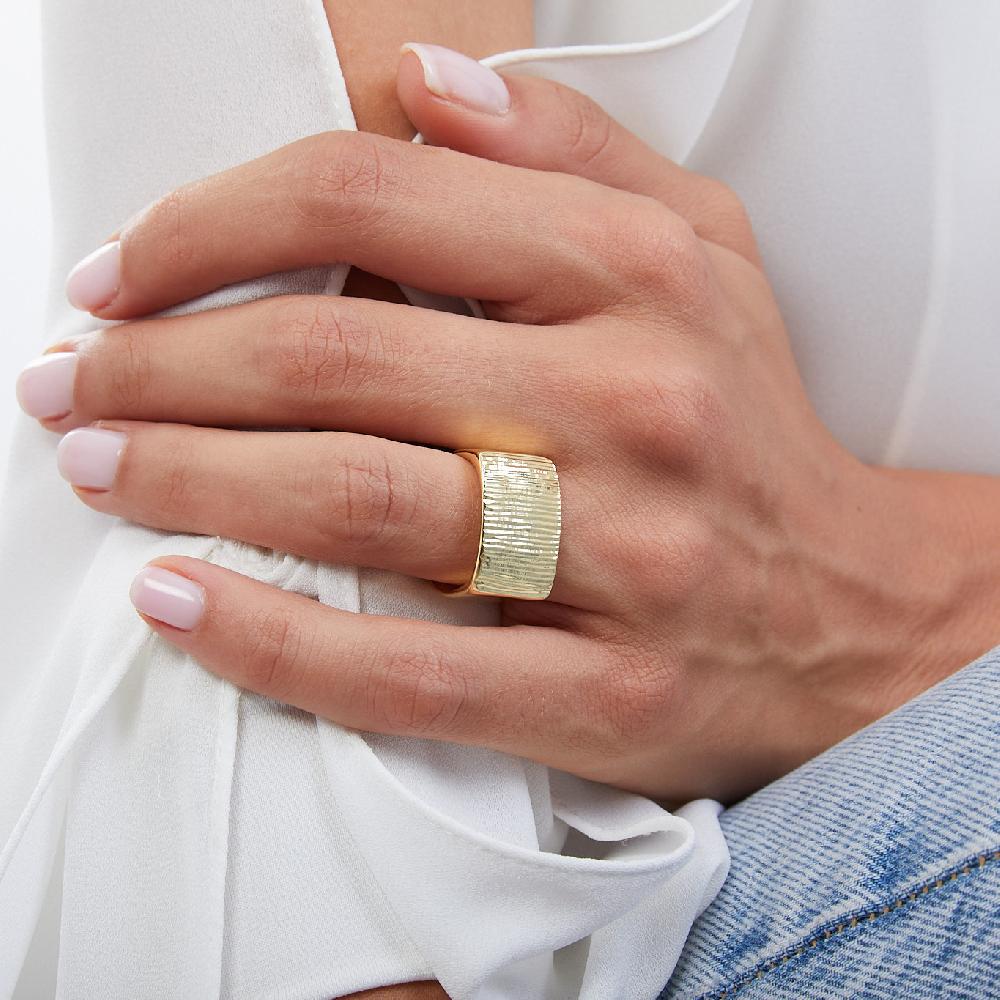 Unoaerre Anello in bronzo dorato 512213 | UNOAERRE Gioielli Offerta Giorno del Papà