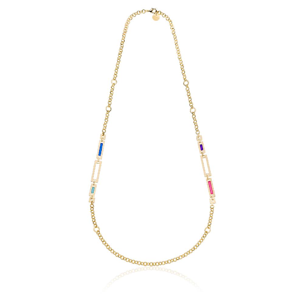 Unoaerre Collana lunga con smalto colorato | UNOAERRE Gioielli Only for today