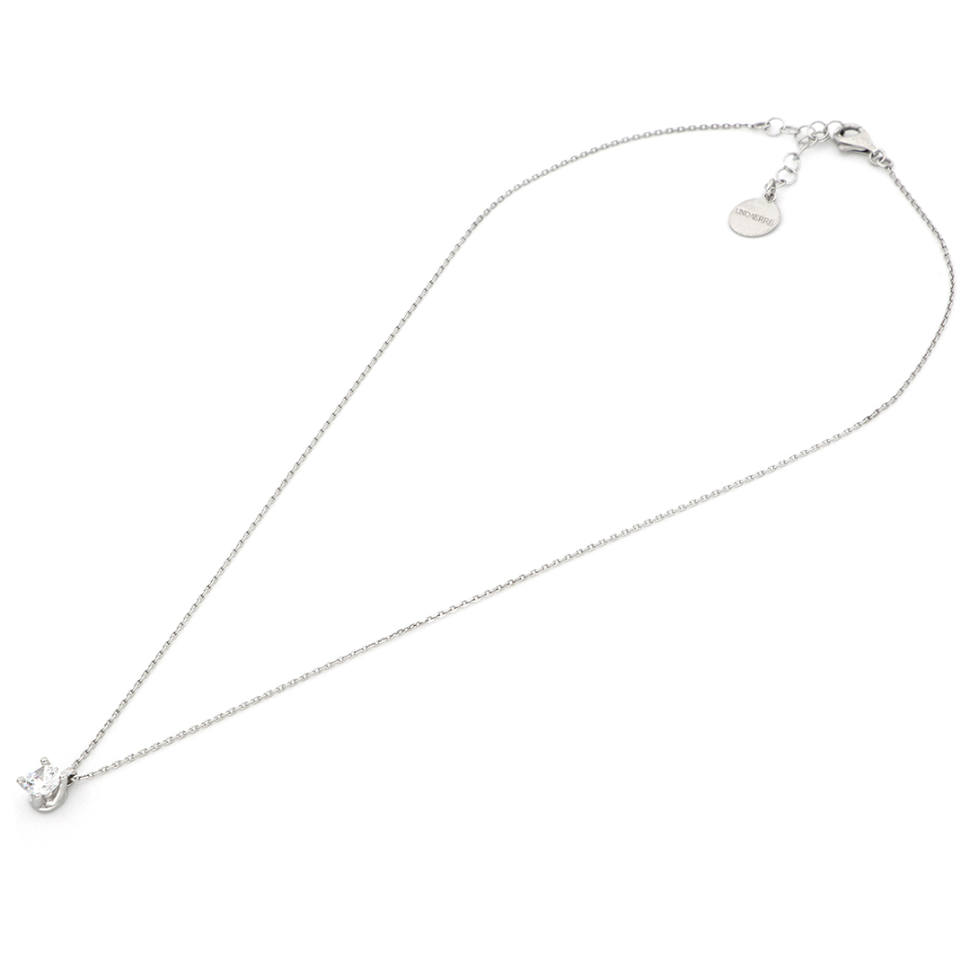 Unoaerre Collana in argento con brillante | UNOAERRE Gioielli