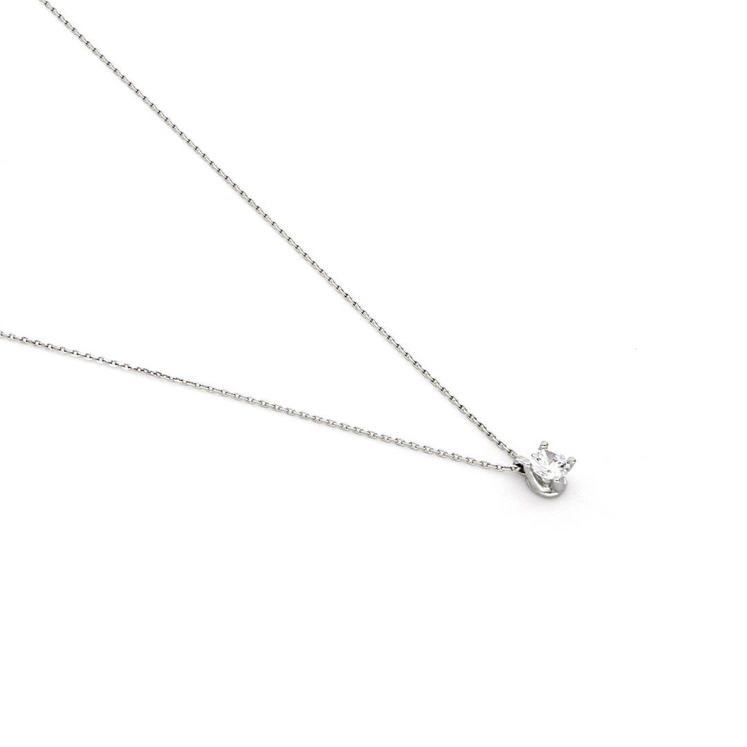 Unoaerre Collana in argento con brillante | UNOAERRE Gioielli Italy