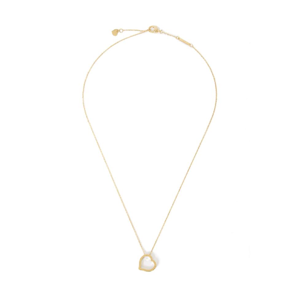 Unoaerre Collana in oro con pendente cuore bicolore | UNOAERRE Gioielli
