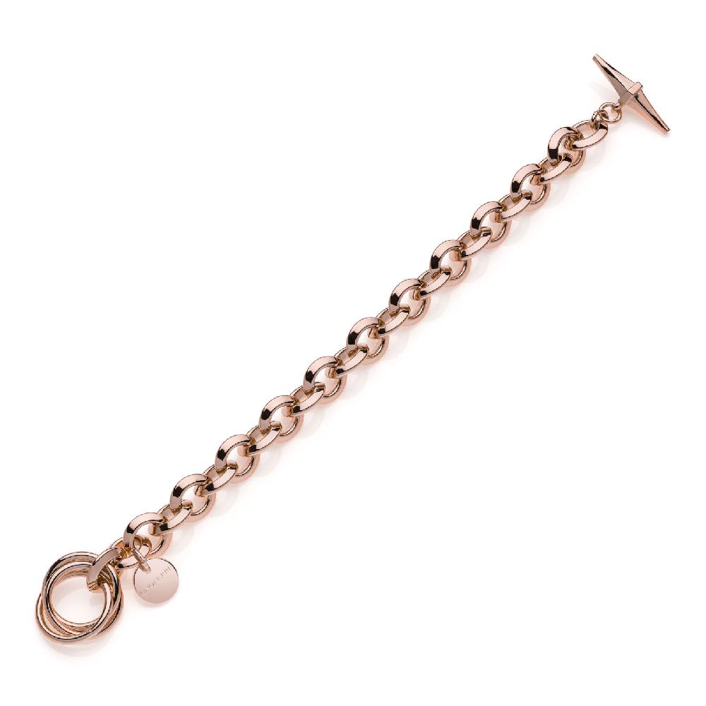 Unoaerre Bracciale donna catena rolò rosa | UNOAERRE Gioielli Sostegno trimestrale
